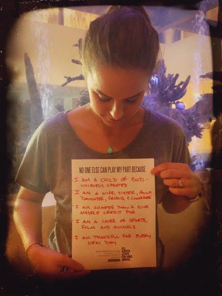 No one else can play your part